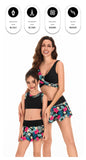 Parent-child Swimsuit, Split Skirt Bikini Set, Family Mother and Daughter Swimsuit