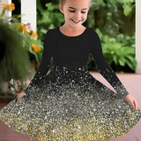 2-10T Kid Girl Foreign-style Sweet Colorful Casual Dresses