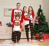 Family Matching Monster Letters Christmas Parent-child Loungewear Pajama Set