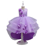 Kid Girl Tutu Multi-layer Mesh Wedding Flower Performance Dress