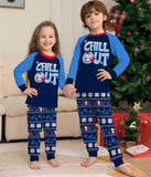 Family Matching Snowman Letters Christmas Parent-child Printed Loungewear Pajamas