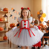 Harry Quinn Clown Cosplay Dress Halloween Masquerade