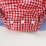 Baby Girls Summer Independence Day Flying Sleeves Suspender Dresses