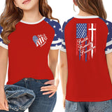 Kid Boy Girl USA Independence Day 250th Anniversary Loose Casual T-shirt Top