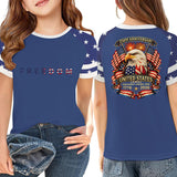 Kid Girl USA Independence Day 250th Anniversary Summer T-Shirt Tops