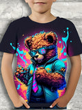 1-12T Kid Baby Boy 3D Printed Casual Short-sleeved T-shirt