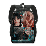 Wednesday Addams Pupils Schoolbag Polyester Creative Comfortable Backpack