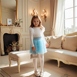 1-6Y Kid Baby Girls Princess Gauze Mesh Long Sleeve 2 Pcs/Set