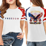 Kid Girl USA Independence Day 250th Anniversary Summer T-Shirt Tops