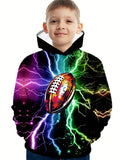 2-12T Kid Boys Long-sleeved Ball Print Leisure Sports Suit 2 Pcs Set