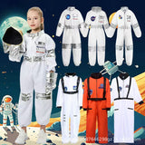Kid Boy Girl Halloween Cosplay Costumes Astronaut Holiday Party Suits 4 Pcs Set
