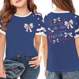 Kid Boy Girl USA Independence Day 250th Anniversary Loose Casual T-shirt Top