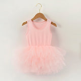 1-5Y Kid Baby Girl Ballet Swan Dance Performance Dress