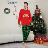 Family Matching Christmas Cane Deer Fashion Parent-child Pajamas