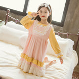 Kid Baby Girls Cotton Spring Autumn Long-sleeved Casual Dresses