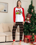 Family Matching Monster Letters Christmas Parent-child Loungewear Pajama Set