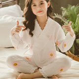 Kid Girl Suit Cartoon Cute  Loungewear Spring Pajamas