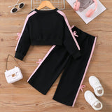 2-8Y Kid Baby Girl Autumn Winter Casual Sports Suit 2 Pcs Set