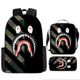 Kid Boy Girl Shark Cartoon Backpack School Bag