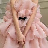 2-8Y Kid Girl Ruffle Cake Piano Catwalk Birthday Party Dresses