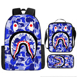 Kid Boy Girl Shark Cartoon Backpack School Bag