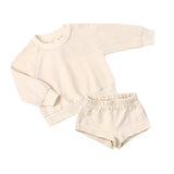 Kid Baby Boy Girl Autumn Winter Suit Short Sports 2 Pcs Sets