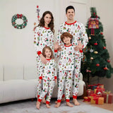 Family Matching Santa Claus Snowman Gingerbread Man Christmas Parent-Child Printed Loungewear Pajamas