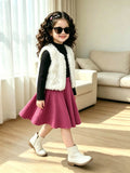 Foreign Style Small Vest Medium and Older Children's Fashion Suit Vest Dress