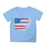 Kid Girl Boy 250th Anniversary Independence Day Printed Comfortable Casual T-Shirt