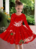 2-10T Kid Girl Fake Personalized Long-sleeved Swing Fashion Trend Dresses