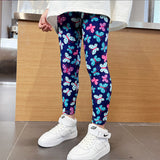 2-12T Kid Girl Autumn  Summer Nine-point Thin Pants Leggings