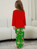 Family Matching Parent-child Christmas Santa Letter Printing Contrasting Holiday Pajamas