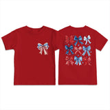 Kid Boy Girl USA Independence Day Printed Crew Neck Short Sleeve T-Shirt
