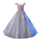 2-12T Kid Girl Princess Fluffy Gauze Wedding Piano Performance Dresses