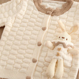 1-6T Kid Baby Girls Autumn Winter Knitted Suit 2 Pcs Set
