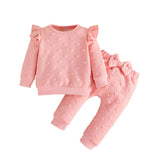 Baby Girl Long-sleeved Fashionable Casual Suit 2 Pcs Sets