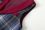 6M-5T Kid Baby Boy Suit British Style Long Sleeve Handsome Performance 4 Pcs Set