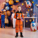Children's Space Suits, Halloween Orange Astronaut Costumes, Holiday Party Shows Cosplay