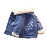 Kid Boys Jacket Winter Thickened Velvet Padded Coats