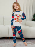 Family Matching Christmas Deer Snowflakes Parent-child Printed Loungewear Pajamas