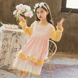 Kid Baby Girls Cotton Spring Autumn Long-sleeved Casual Dresses