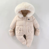 0-24M Baby Newborn Winter Onesie Fleece Padded Rompers