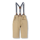 Baby Boy British Gentleman Long Sleeve Overalls 3 Pcs Set