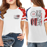 Kid Boy Girl USA Independence Day 250th Anniversary Loose Casual T-shirt Top
