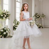 Kid Baby Girl Princess Embroidered Flower Dresses