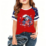 Kid Boy Girl USA Independence Day 250th Anniversary Casual  Loose T-Shirt Top