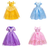 Kid Baby Girl Belle Princess Frozen Aurora Summer Dresses