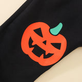 6M-4T Baby Boys Long Sleeve Halloween Pumpkin 2 Pcs Set