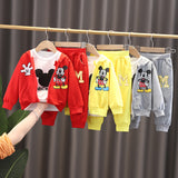 Baby Boy Fashion Mickey Mouse Cartoon Spring Autumn 3 Pcs Sets