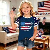 Kid Boy Girl USA Independence Day 250th Anniversary Short Sleeve T-Shirt Tops